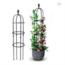 Youlite Metal Garden Trellis Leaves Plant Support Garden Plant Trellis Plant Cages Garden Obelisk thumbnail-5