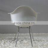 PP Plastic Stainless Steel Leg Coffee Shop DAR Restaurant Chair thumbnail-4