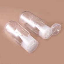 Empty 200ml Transparent Color Plastic Bottle With Pump for Makeup Remove Water thumbnail-3