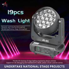 RS19 19x15W Eye B-eye Zoom Wash Beam Focusing DMX Pixel Control 4in1 RGBW LED Zoom Moving Head Wash Lights thumbnail-3