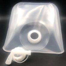 Portable Outdoor Camping Clear Folding Transparent Food Grade Plastic Bucket Bag With Valve thumbnail-3