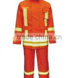 Fire Resistant Waterproof Orange Bunker Suit for Firemen EN-469