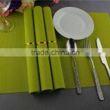 Table Decoration PVC Gold Placemat Solid Color Pure Color Bright Color Grass Green Placemat 45*30cm thumbnail-4
