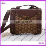 Fashion Girl's Beige Paper Straw Craft Bag thumbnail-5