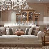 2015 New Design Luxury Antique Amercian Style Furniture Living Room Solid Wood Hand Carved Sofa Design Furniture Sets Quality Choice thumbnail-2