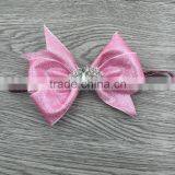 Wholesale Sequins Hair Bow Elastic Baby Headband Girls Accessories Supplier's Choice thumbnail-3