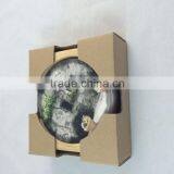 Ceramic Stone Coaster With Wooden Stand