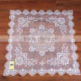 Sheer Organdy Tablecloth With Embroidery Flower