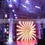 Ultralight High Brightness Outdoor Full Color P16 Flex Led Curtain Display/grid Mesh Led Wall Screen thumbnail-2