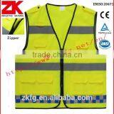 100% Polyester High Visibility Reflective Running Vest With EN20471 and ANSI/ISEA thumbnail-4