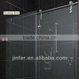 Stainless Steel Sliding Shower Glass Door Classic