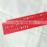 Factory NEW Plastic Letter Stencil Ruler OEM and ODM hips plastic material