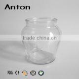 600ml Round Clear Large Glass Storage Jar With Cork Stopper thumbnail-3
