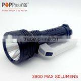 1W Powerful Led Reflector Search Flashlight Powered by 3AA Batteries thumbnail-1