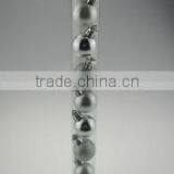 Silver Decorative Plastic Xmas Decoration Ball thumbnail-1