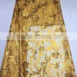 CL60070 Top Grade Quality Fashionable Net Emboridery Lace With Sequins,french Lace Fabric Dress Fabric thumbnail-4