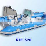 RIB520 Boat Rubber Boat Inflatable Boat Rigid Hull With CE thumbnail-3