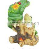 Solarlight Garden Resin Gazing Frogs Figurines thumbnail-2