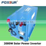 Foxsur High Quality Pure Sine Wave Inverter 24V dc to 230V AC 2000W Off Grid Solar Power Inverter With Controller thumbnail-1