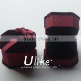 Velvet Jewelry Ring Gift Box With Bowknot Velvet Necklace Gift Boxes thumbnail-1