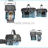 2016 new design wholesale basket for pets, custom oxford PVC pet basket