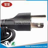 American ac power cord plug conductor 3 pin power cord united states