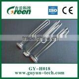 Bended or straight Copper pipe heating element plated with silver or nickel