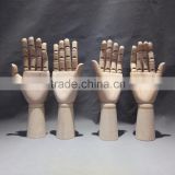 12" wooden hand right wooden male hand left wooden male hand display wooden male hand
