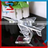 Customize 3D Design Crystal Airplane Model Crafts