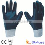 Cotton Jersey Shell Nitrile Coated work gloves made in china