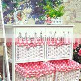 Cheap French White Wood Small Nightstands Table thumbnail-1