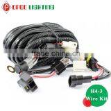 Waterproof H4-3 hi Low Beam Auto Wiring Harness for Led Bar