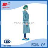 Hubei Wanli Non Woven Coverall PE Film Gown Isolation Gown thumbnail-2