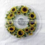 NEW!Besutiful Pattern Rotating Tempered Glass Lazy Susan thumbnail-2