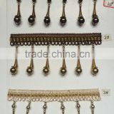 [YZLACE] Tassels Lace curtains Wholesale 11005
