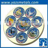 YAZS Metals Factory 24k Gold , Fake Gold ,silver Plated Souvenir Customized Coins thumbnail-2