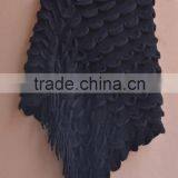 Hollow Out Acrylic Knit Poncho