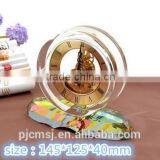 Crystal Glass Clock for Business Gift Office Decor thumbnail-1