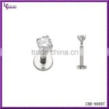 Internally Threaded Surgical Stainless Steel Magnetic Lip Piercing