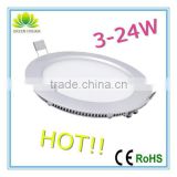 New design ultra thin 9w round led light panel with ce rohs approved