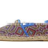Ethnic Trend Knitted Hemp Fashion Shoe Ladies Flat Loafer Shoes, Espadrille thumbnail-1