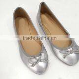Silver Ladies Cheap Ballerina Shoes Women Ladies Flat Shoes Ballet Shoe thumbnail-1