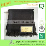 B2B China Blended Alpaca Plaid Wool Throw Blanket
