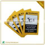 Wholesale High Quality Waterproof Warning Adhesive Label Sticker thumbnail-1