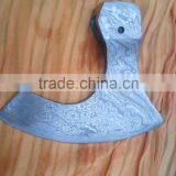 Handmade Damascus Axe Head thumbnail-1