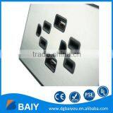 Aluminum Alloy Gloss Surface US Plug Wall Socket 2 USB Outlets 2 USB Port thumbnail-2