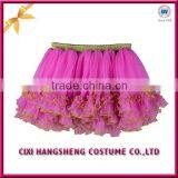 Latest Popular Design Children School Wear Sweet Puffy Tutu Dress thumbnail-1