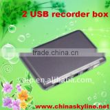 2 line digital telephone voice recorder system with usb