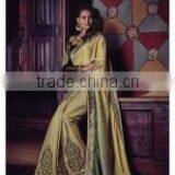 Shrewdly Beige Georgette Designer Saree/Indian Sarees Online Shopping