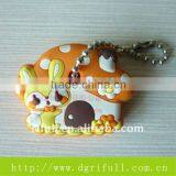 Silicone Rubber Keychain With Animal Design